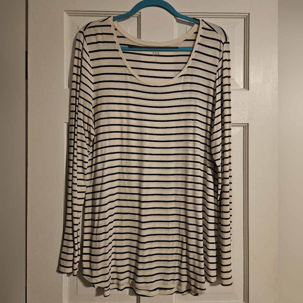 GAP Luxe Striped Top